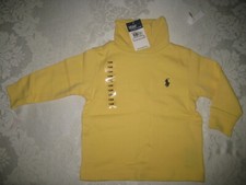 Ralph Lauren Long Sleeve Unisex Baby Soft Cotton Turtleneck 9M 18M 24M NWT