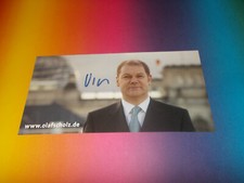 Olaf Scholz Chancellor SPD signed autograph on autograph card