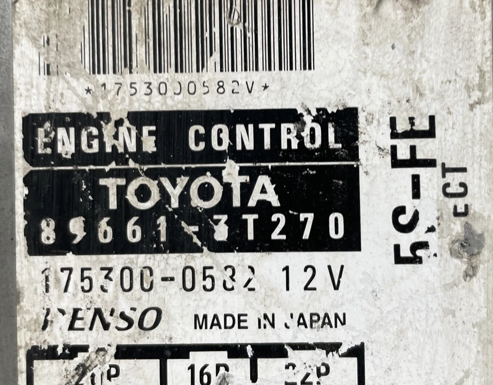 1998-1999 TOYOTA CAMRY ECM МОДУЛЬ УПРАВЛЕНИЯ ДВИГАТЕЛЕМ 89661-3T270 - Изображение 3 из 4