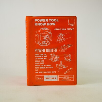 1977 Sears Craftsman Power Router Manual 9-2949 & Power Tool Know-How Guide