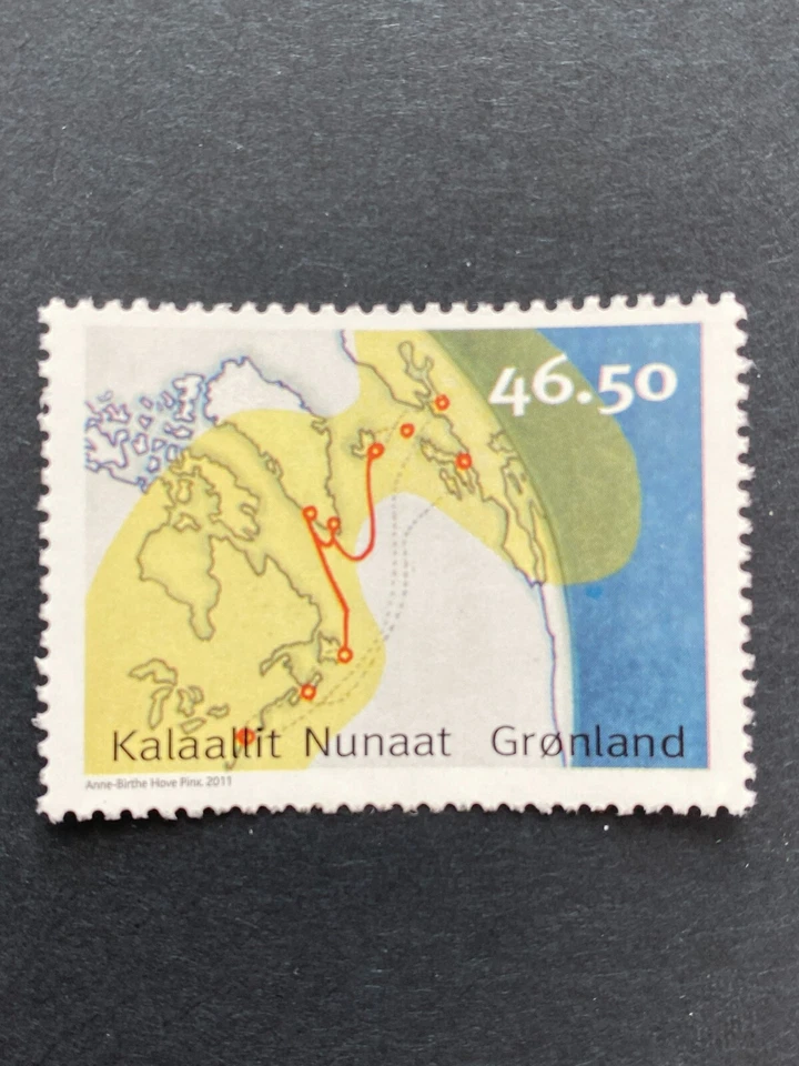 Groenlandia ##564-566 2011, b, cable submarino, MNH Foto 2 de 4