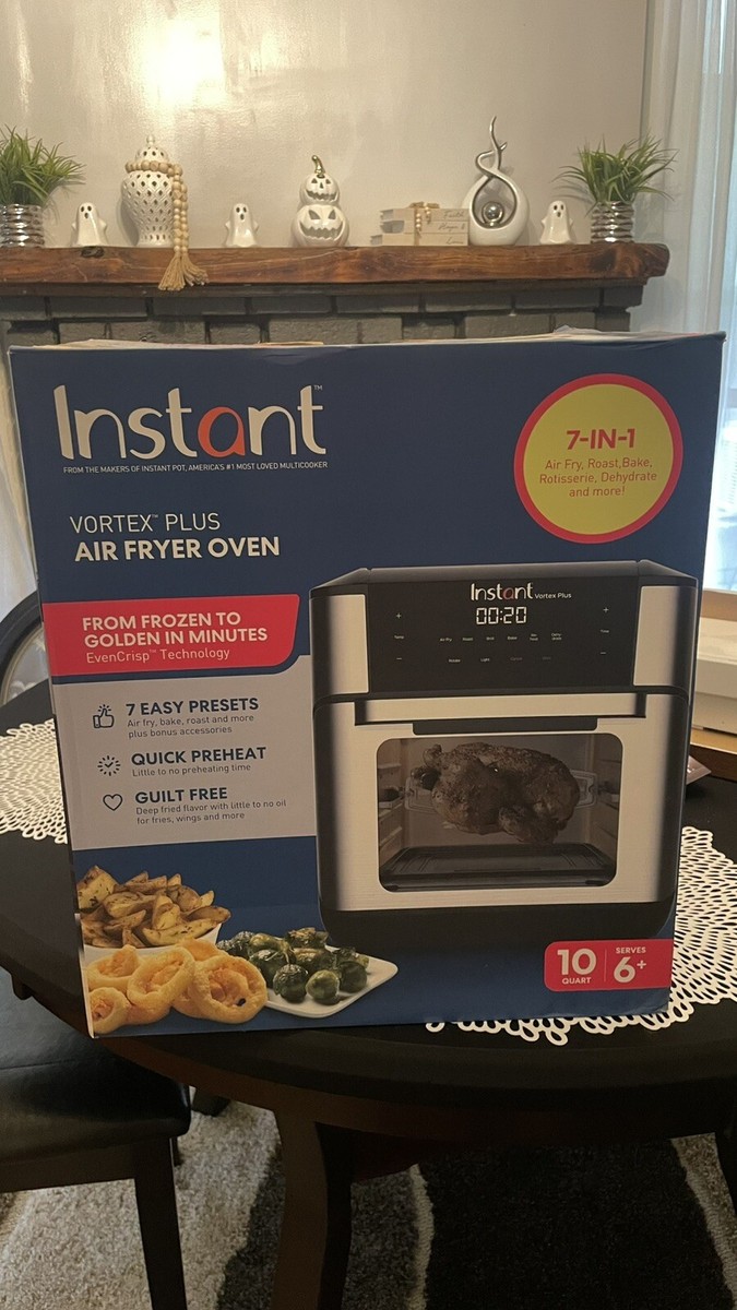 Instant Vortex Plus 10 Quart Air Fryer Oven - Stainless Steel