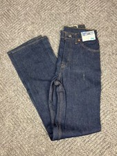 Vintage 70's Levis California Straights Womens 26x35 Dark Wash Defect Adult NOS