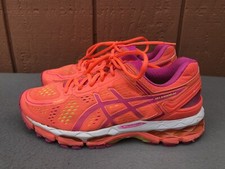 ASICS Gel-kayano 22 T597Q Women's Shoes Size US 7.5 Orange Pink Running Shoes C5