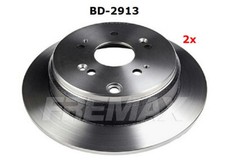 2 Bremsscheiben hinten Fremax BD-2913, 305mm für div. Honda CRV II, III, IV
