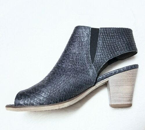 NIB Grey Open Toe 7 /4.5 GABOR Slingback Slides Mules Sandals 2.75" Heel $265 - Picture 2 of 12