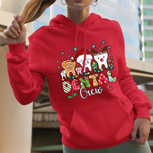 Crew Dental Para Hombre Sudadera con Capucha Navidad Divertida Feliz Navidad Novedad Divertida Regalo - Imagen 6 de 18