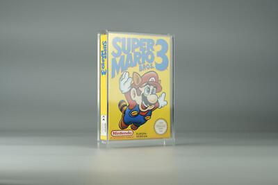 Acrylic Box Display Case for Nintendo NES Game Original Box with UV Protection