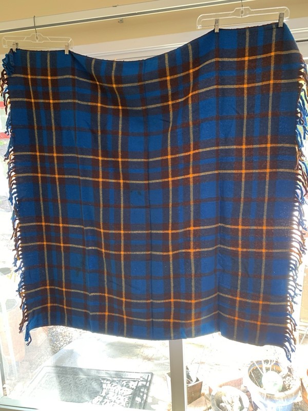 Vintage Faribo Wool Blanket & Original Pendleton Bag & Cushion, “Robe In A Bag”