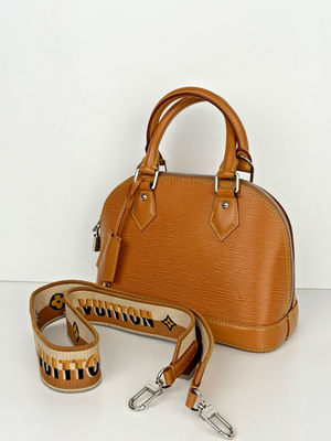 Louis Vuitton Alma BB Honey Gold Epi Leather Shoulder Bag (NFC) C