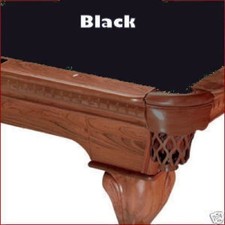 7' Black ProLine Classic TEFLON Billiard Pool Table Cloth Felt - SHIPS FAST 