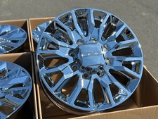 Set Of 4 Wheels Chrome 20x8.5 8x180 Rims 2500 3500 Chevy Silverado Gmc Sierra