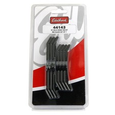 Edelbrock 44143 Hold-down Tab Kit For Bbc Black 7 Piece