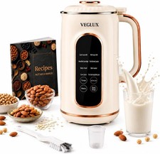 Nut Milk Maker Machine 1500ML, 8 in 1 Soy Milk Maker, Automatic Plant Based Milk