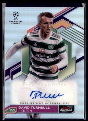 2022-23 Topps Finest Refractor UCL David Turnbull Celtic FC A-DT Autograph