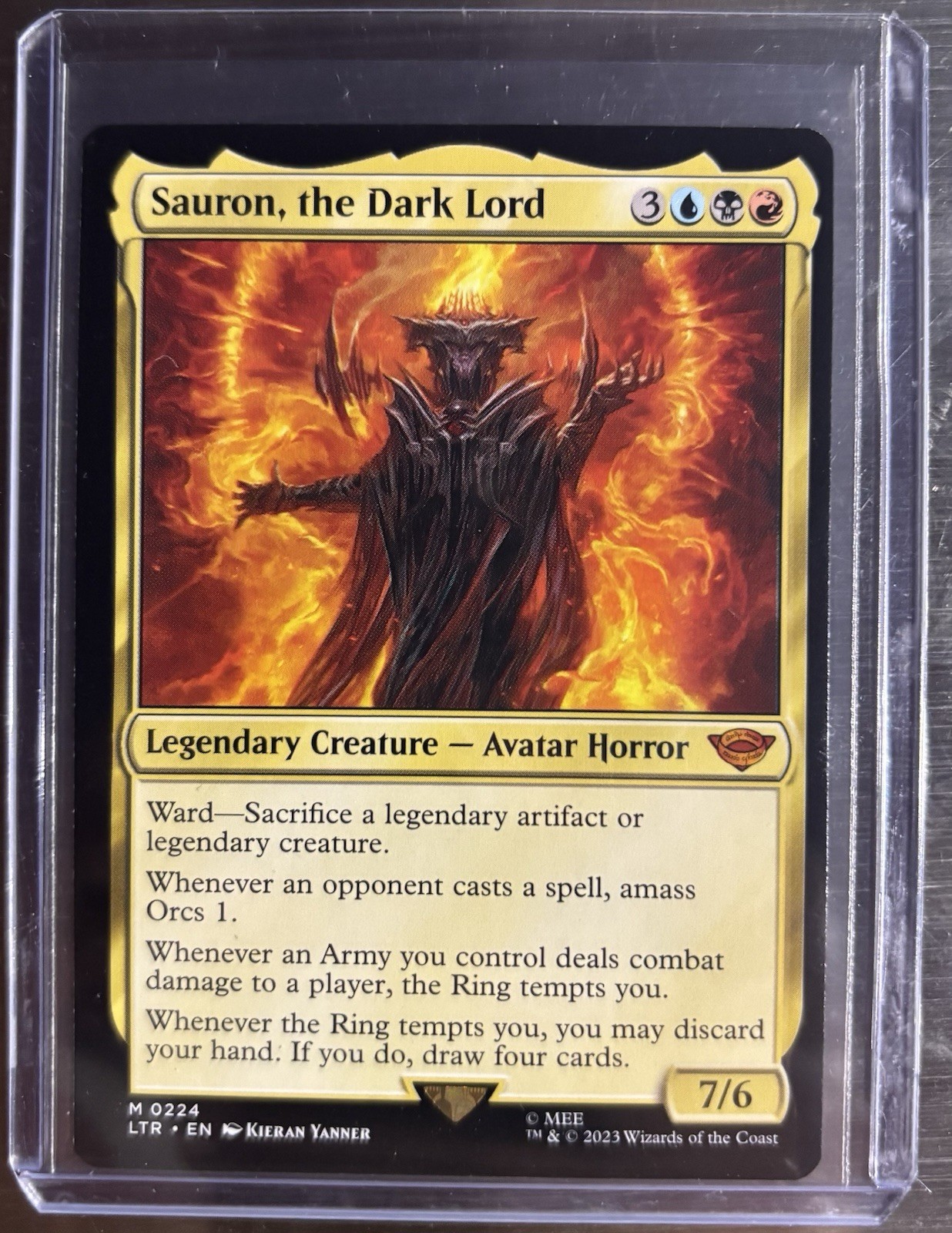 Sauron, the Dark Lord #224 (NM) Lord of the Rings LTR Magic MTG