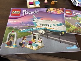 LEGO FRIENDS LOT: Juice Bar 41035, Mia's Roadster 41091, Private Jet 41100
