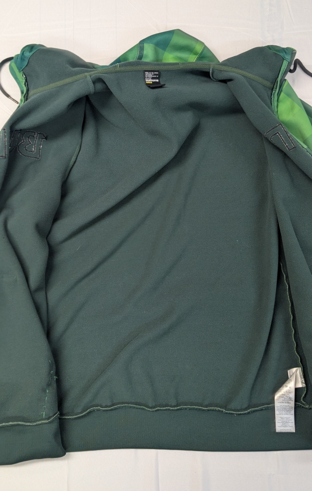 Burton Snowboards Minecraft Style Pixelated zip up Jacket XL image 9