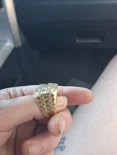 g&s 1985 silver nickel ring turquioise