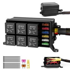 Waterproof 12v Relay Fuse Box Kit With Pre-wired Harness For Automotive Use Waterproof 12v Relay Fuse Box Kit With Pre-wired Harness For Automotive Use
