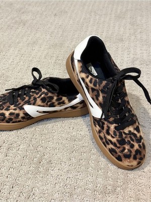 DV by Dolce Vita Voyage Leopard Color Block Lace-Up Sneakers NWOT Size 7.5