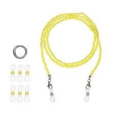 Stylish Eyeglasses Chain for Woman with Anti-slip Loops, Yellow