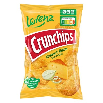 Crunchips Cheese & Onion Flavour Chips 150,0 g