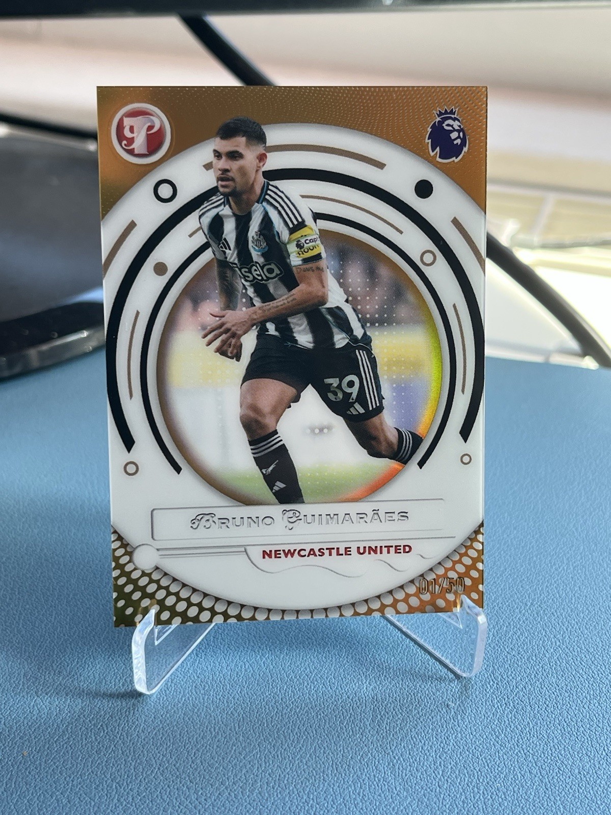 Bruno Guimaraes /50 Topps Pristine Premier League Newcastle United Arsenal