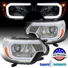 Fits 2012-2015 Toyota Tacoma Pickup Pair Led Strip Bar Headlights Lamps Fits 2012-2015 Toyota Tacoma Pickup Pair Led Strip Bar Headlights Lamps