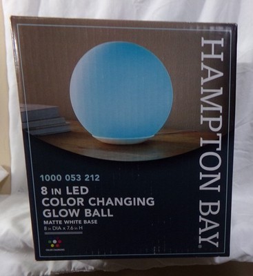 HAMPTON BAY 8'' LED 7 COLOR CHANGING GLOW BALL LAMP