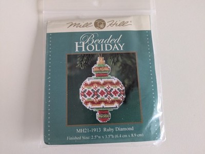 Mill Hill Perle Kreuzstich Beade Holiday Collection Rubin Diamant