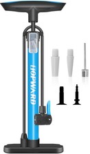 Bicycle Tire Pump Portable, Hand Air Pump for Bike Exercise Balls Inflatables...