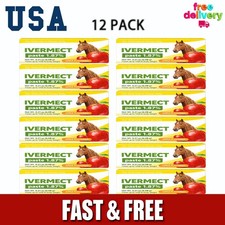 Horse Dewormer Paste 12 Pack Apple Flavor - Bulk Deworming Solution