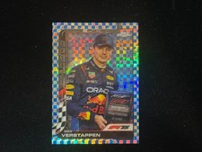 Max Verstappen 2025 Topps Chrome F1 Blue Checker Refractor /150 #117