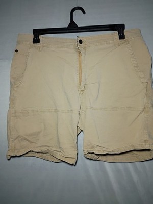 Wrangler ATG Cargo Shorts Men 38 Tan Outdoor Hiking Camping Utility All Terrain