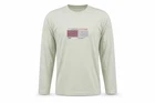 Mens O'Taya Size L T-Shirt Green Graphic Print Crew Neck Long Sleeve