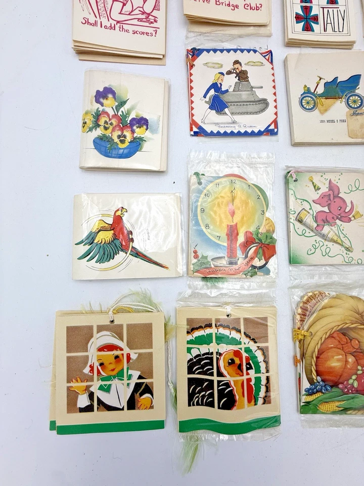 Gran Lote de Paquetes NOS Tarjetas de Conteo Surtidas - Acción de Gracias, Año Nuevo, etc. Foto 3 de 4