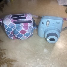 Fujifilm Instax Mini 9 Instant Film Camera Ice Blue with Case - TESTED