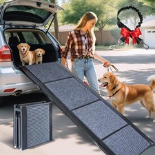 71" Long Dog Ramp for Car Foldable Pet Dog Ramps for Large Dogs for Truck