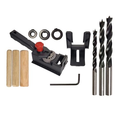 Multi Material Dübel Bohrer Führungsset für Massivholz und Spanplatten Projek