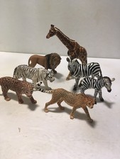 Schleich Zoo Animal Big Cat Figuree Lot Lion Cheetah Zebra Giraffe Tiger Jaguar