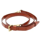 LOUIS VUITTON Leather Shoulder Strap Bag Brown GHW Men Women Q2868