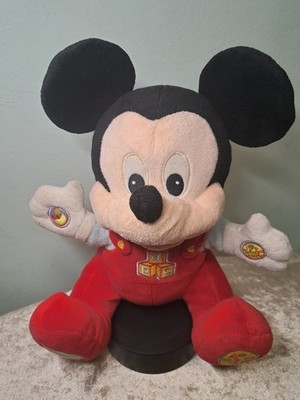 Disney Baby Mickey Mouse Interactive Plush Toy Clementoni ABC 123 - Working!