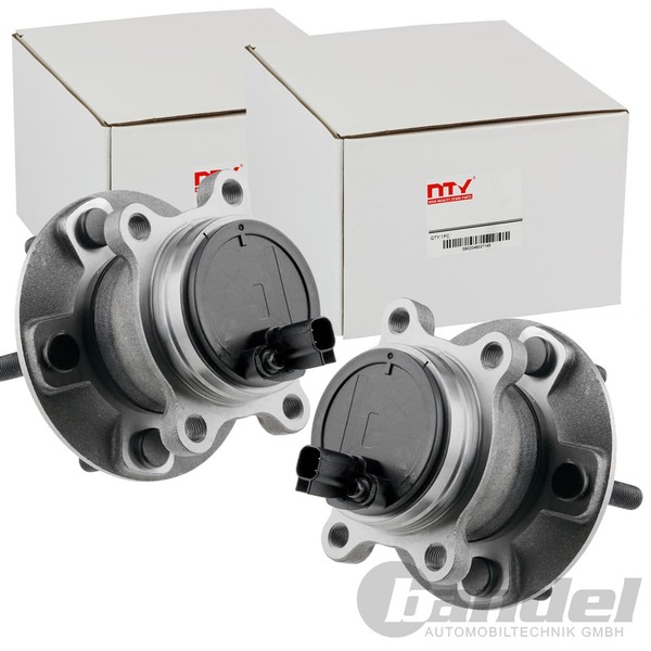 2X Nty RADLAGER-SATZ Hinten Beidseitig Passend FÜR Ford Focus Links+Rechts-image