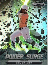 2022 Panini Prizm Draft Picks #PS-CC Cam Collier Power Surge Prizms Silver