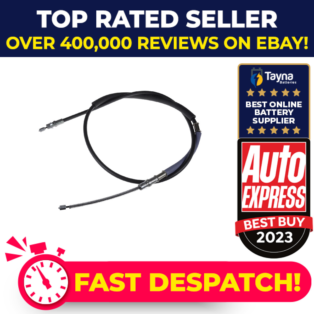Handbrake Cable fits JEEP CHEROKEE XJ 2.5D Rear Right 88 to 01 ENC Hand Brake