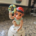 Vtg 50s Anthropomorphic Shafford Stacking Circus Monkey Salt & Pepper Shakers — photo 2