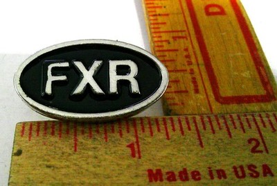 Harley ''FXR'' pin biker vintage collectible pinback old HD motorcycle memorabilia
