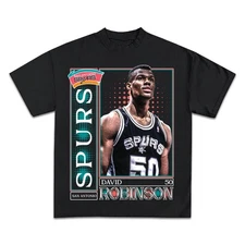 Spurs David Robinson Vintage Boxy Tee Shirt oversized t-shirt streetwear y2k