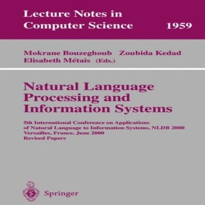Natural Language Processing and Information Systems 5th Internati